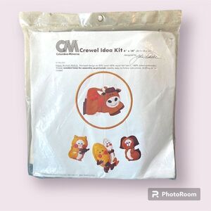 COLUMBIA-MINERVA Hey Diddle Diddle Crewel Craft Kit Vintage 1979 *NEW*